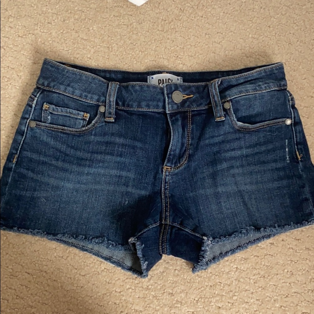 Paige denim cutoff shorts
